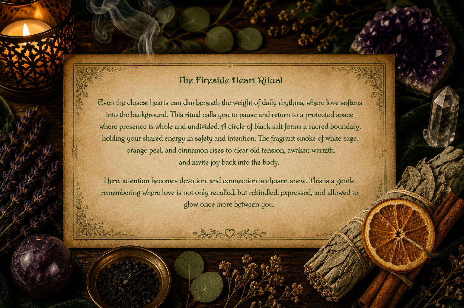 The Fireside Heart Couples Ritual