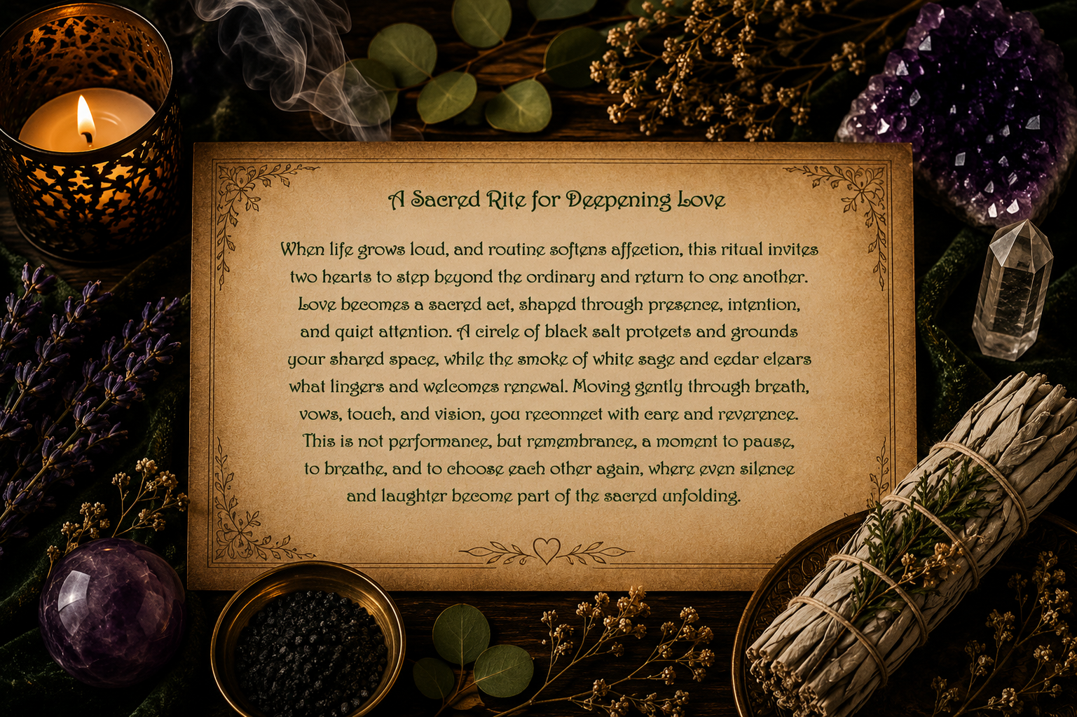 A Sacred Rite for Deepening Love Couples Ritual