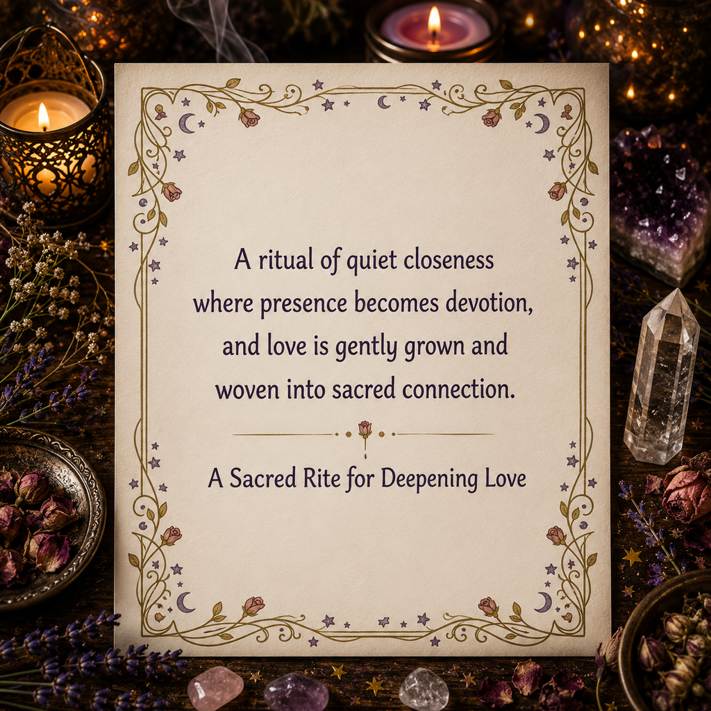 A Sacred Rite for Deepening Love Couples Ritual