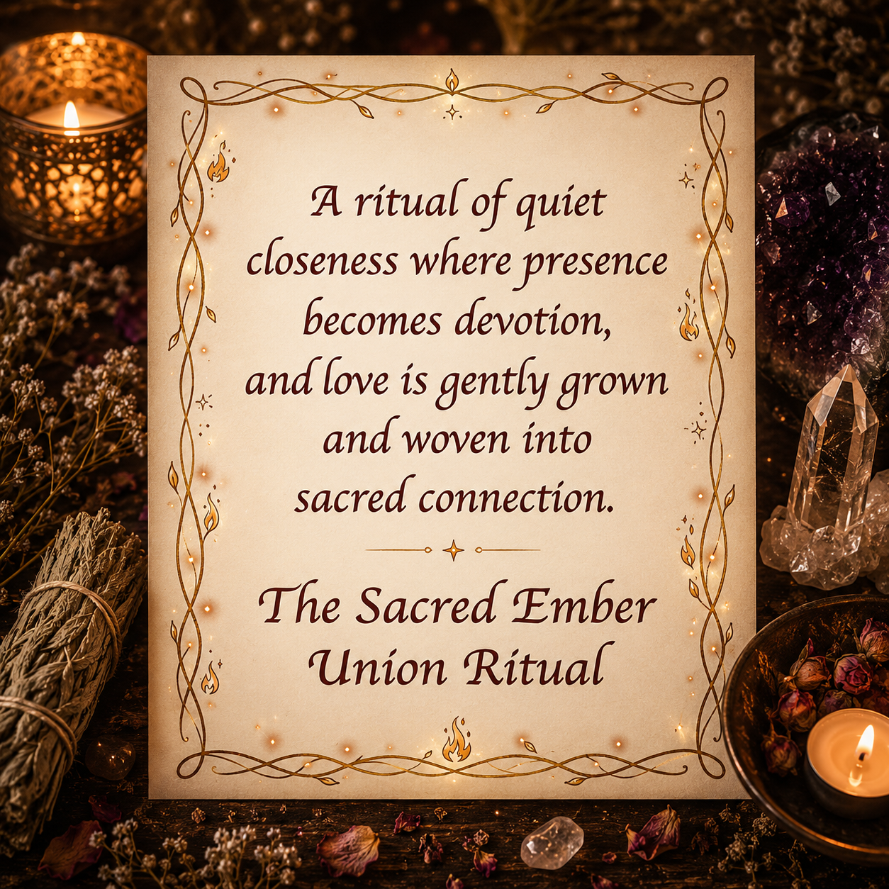 The Sacred Ember Union Couples Ritual