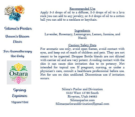 Dawn's Bloom Elixir - Ostara - Spring Equinox