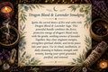 Cleansing and Smudging with Dragon Blood and Lavender