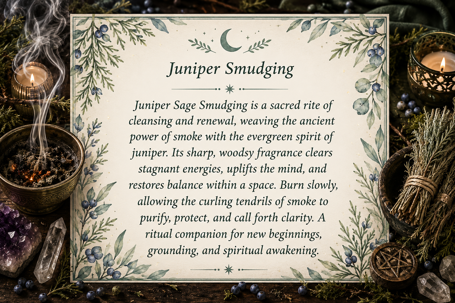 Cleansing and Smudging with Juniper