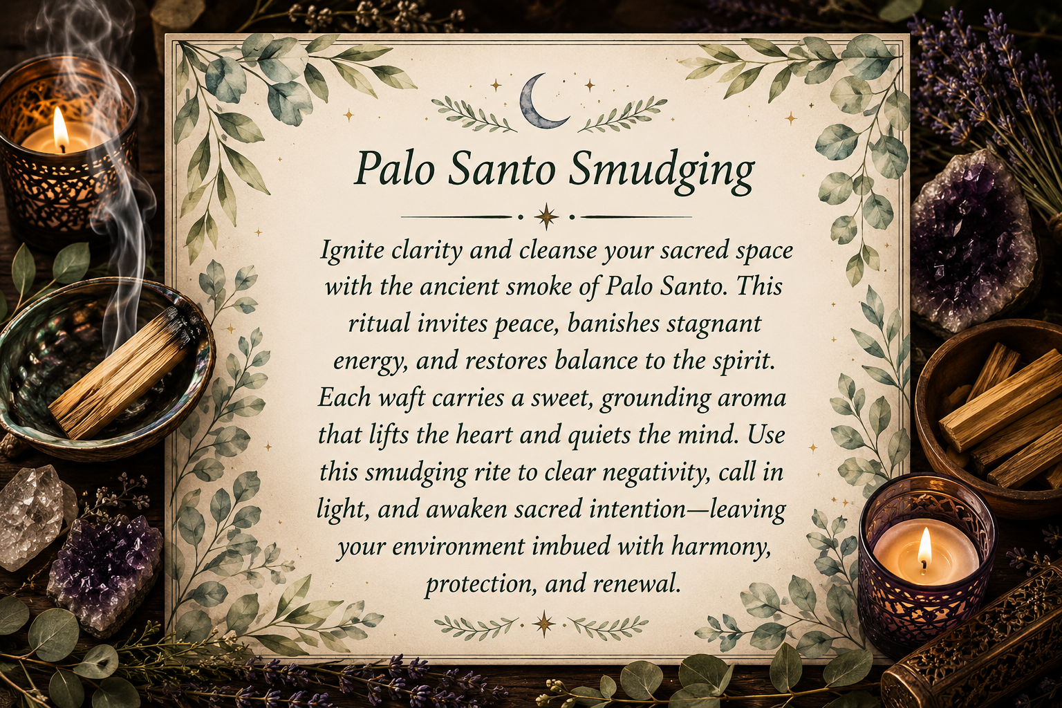 Cleansing and Smudging with Palo Santo