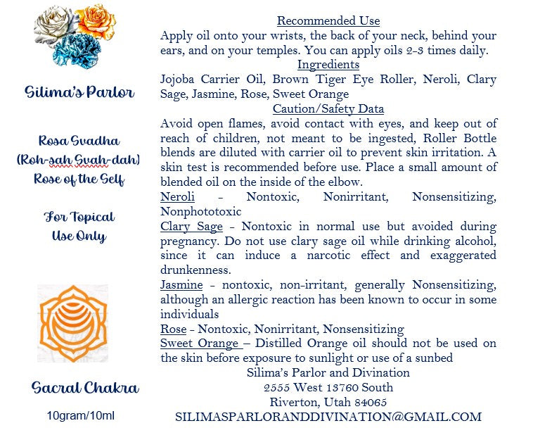 Rosa Svadha - Sacral Chakra Blend