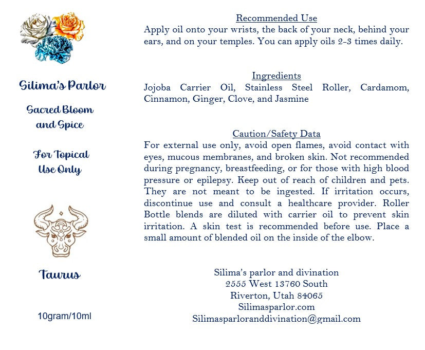 Sacred Bloom and Spice - Taurus Blend