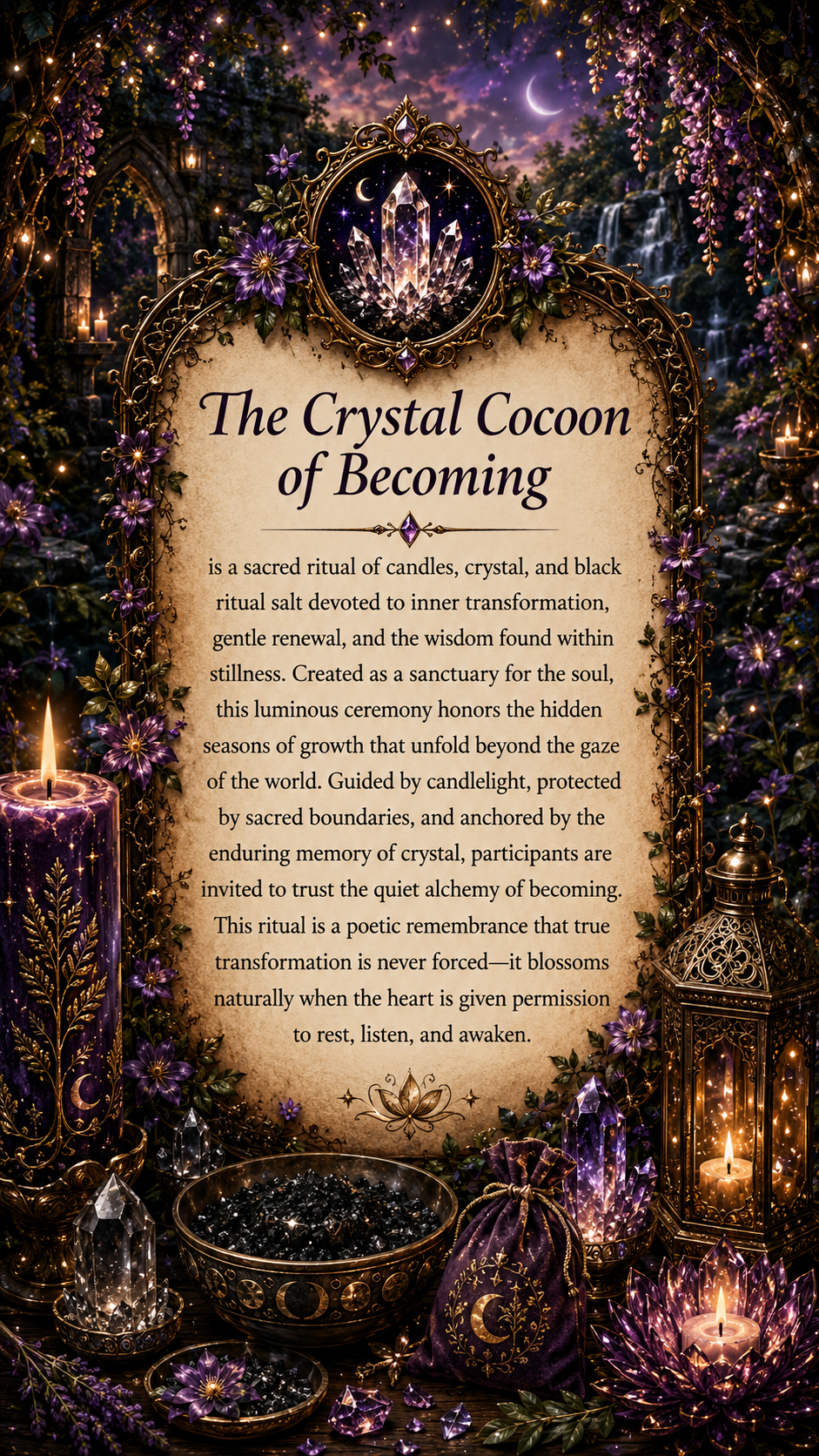 The Crystal Cocoon of Becoming