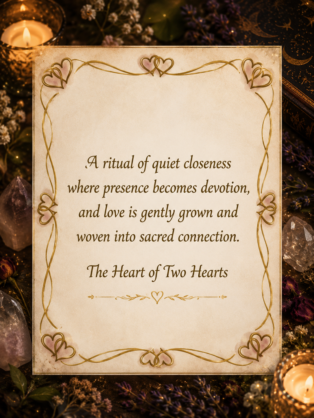 The Heart of Two Hearts Couples Ritual