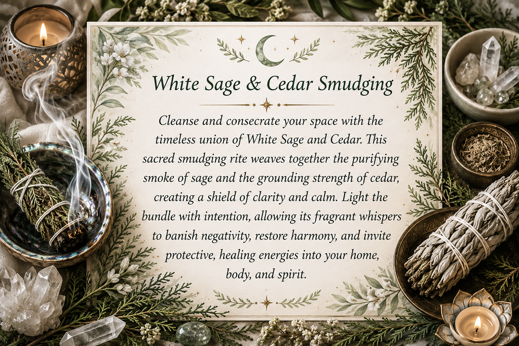 Cleansing and Smudging with White Sage and Cedar